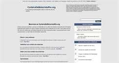 Desktop Screenshot of carteirademotoristasrio.org